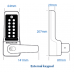 BL7708 ECP – Heavy duty lever turn keypad with built-in key override for use with panic hardware