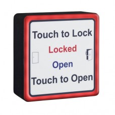 SQWCLOCK Square Antimicrobial Touch To Lock Toilet Sensor