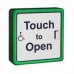 Square Illuminated Scratch Resistant Acrylic Touch To Open Sensor 