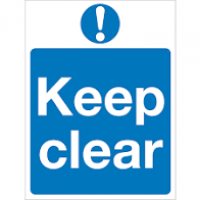 DAA- KEEP CLEAR Auto Door Signage