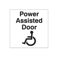 Safety Sign Power Assisted Door Safety Sign Power Assisted Door