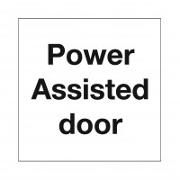 Safety Sign Power Assisted Door Safety Sign Power Assisted Door