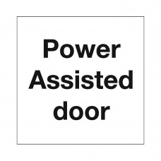 Safety Sign Power Assisted Door Safety Sign Power Assisted Door